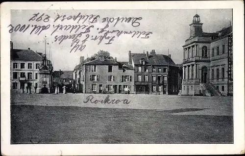 Ak Polen, Blick auf einen Marktplatz