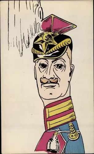 Künstler Ak Porträt deutscher Soldat, Kaiserreich, Ulane