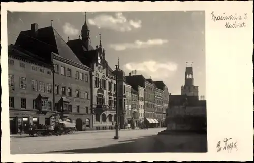 Ak Braunau am Inn in Oberösterreich, Stadtplatz