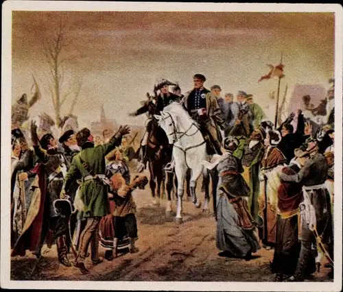 Sammelbild Bilder deutscher Geschichte Nr. 133, Aufruf "An mein Volk" 1813, Reemtsma 1935