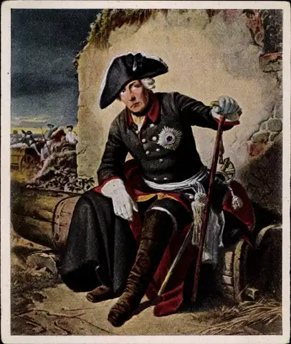 Sammelbild Bilder deutscher Geschichte Nr. 71 Friedrich der Große, Kolin 1757, Reemtsma 1935