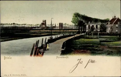 Ak Brielle Südholland, Havenhoofd