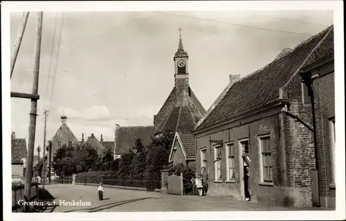 Ak Heukelum Südholland Niederlande, Dorfpartie