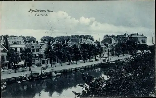 Ak Hellevoetsluis Südholland, Oostkade