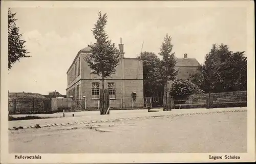 Ak Hellevoetsluis Südholland, Lagere Scholen