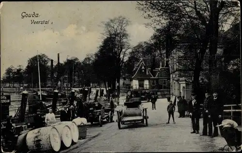 Ak Gouda Südholland Niederlande, Veerstal