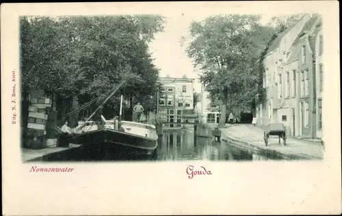 Ak Gouda Südholland Niederlande, Nonnenwater