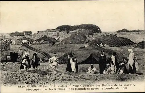 Ak Casbah Marokko, Vue Generale des Ruines