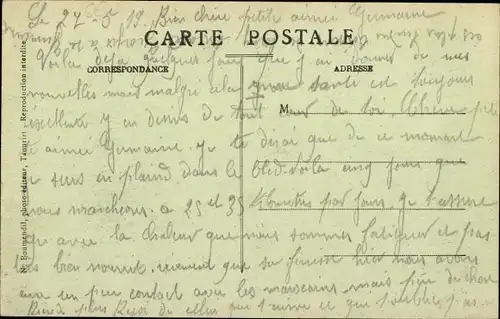 Ak Casbah Marokko, Vue Generale des Ruines