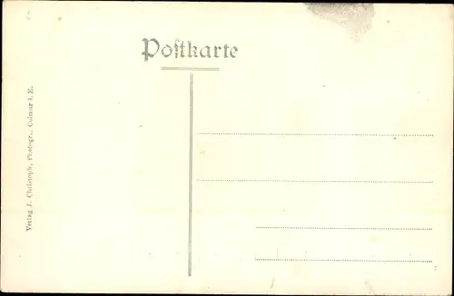 Ak Colmar Kolmar Elsass Haut Rhin, Luzern, Gutsch, 28.05.1906, Fanfare, Eintracht Colmar