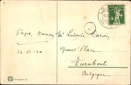 Ak Schweiz, Suisse, Schweizer Landesflagge