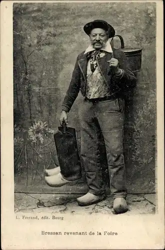 Ak Frankreich, Bressan revenant de la Foire