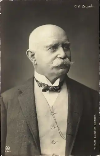 Ak Ferdinand Graf von Zeppelin, Portrait