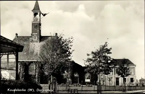 Ak Koudekerke Zeeland, Dorpsplein