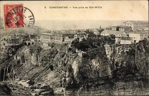 Ak Constantine Algerien, Vue prise de Sidi-M'Cid