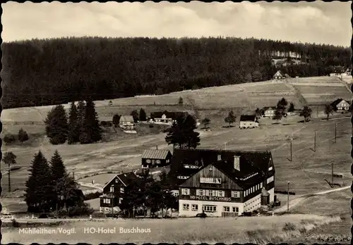 Ak Mühlleithen Klingenthal im Vogtland Sachsen, HO Hotel Buschhaus