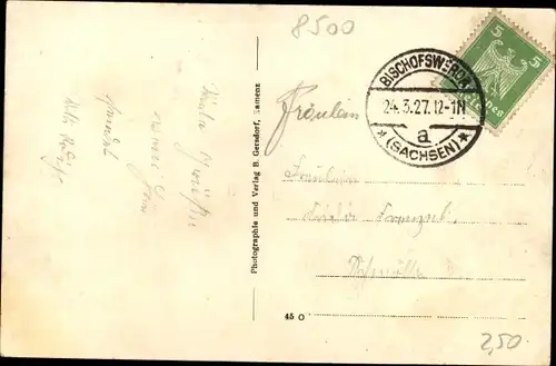 Ak Butterberg Bischofswerda in Sachsen, Aussichtsturm