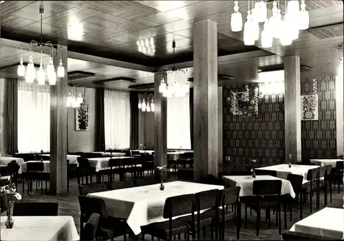 Ak Ehrenfriedersdorf im Erzgebirge, Konsum-Berggaststätte Greifensteine, Tanzsaal