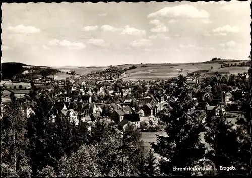 Ak Ehrenfriedersdorf im Erzgebirge, Panorama