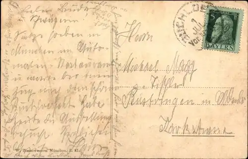 Ak München, Karlsplatz mit Justizpalast und Nornenbrunnen