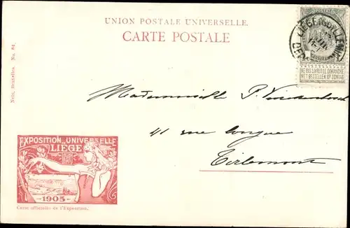 Ak Liège Lüttich Wallonien, Exposition Universelle 1905, Groupe de mineurs