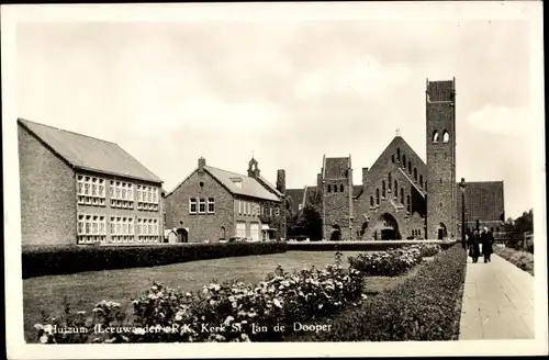 Ak Huizum Leeuwarden Friesland Niederlande, R.K. Kerk St. Ian de Dooper