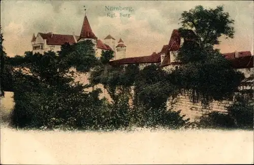 Ak Nürnberg in Mittelfranken, Kgl. Burg