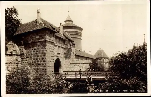 Ak Nürnberg in Mittelfranken, Partie beim Frauentor