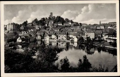 Ak Bad Lobenstein in Thüringen, Panoramablick von der Engelsburg