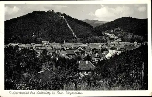 Ak Bad Lauterberg im Harz, Kneipp-Heilbad, Burgseilbahn