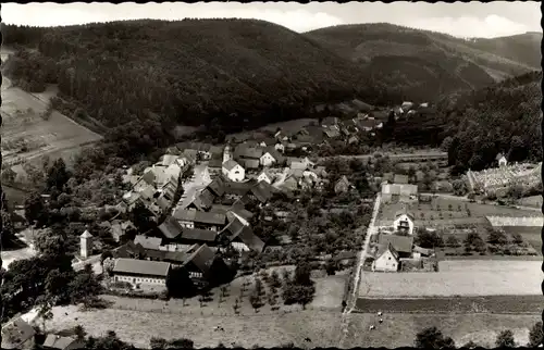 Ak Steina Bad Sachsa im Südharz, Luftbild, Panorama