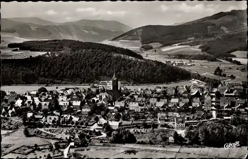 Ak Schmallenberg im Sauerland, Panorama, Fliegeraufnahme