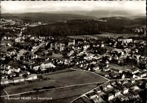 Ak Hemer im Sauerland, Panorama, Fliegeraufnahme