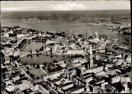 Ak Kiel Schleswig Holstein, Fliegeraufnahme