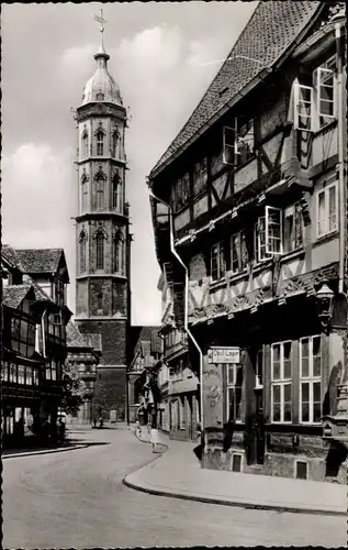 Ak Braunschweig in Niedersachsen, Alte Waage und St. Andreaskirche