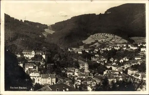 Ak Baden Baden am Schwarzwald, Panorama