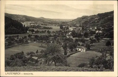 Ak Lautenbach im Renchtal Schwarzwald, Panorama