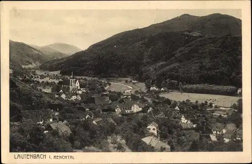 Ak Lautenbach im Renchtal Schwarzwald, Panorama