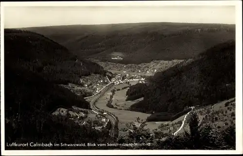 Ak Calmbach Bad Wildbad im Schwarzwald, Panorama