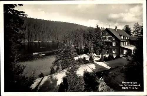 Ak Mummelsee Seebach im Schwarzwald Baden, Pension