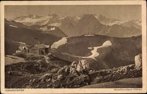 Ak Oberstdorf im Oberallgäu, Edmund Probst Haus, Nebelhornhaus