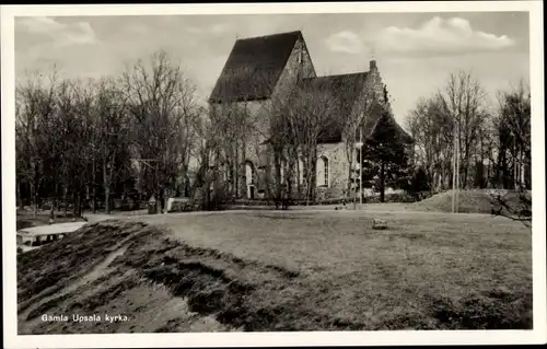 Ak Gamla Uppsala Schweden, Kyrka, Kirche