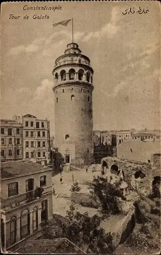 Ak Constantinople Konstantinopel Istanbul Türkei, Tour de Galata