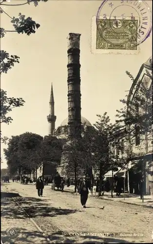 Ak Konstantinopel Istanbul Türkei, Colonne Brulee
