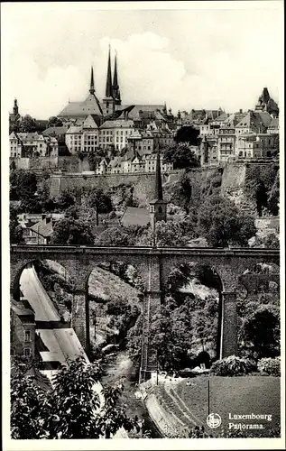 Ak Luxemburg Luxembourg, Panorama