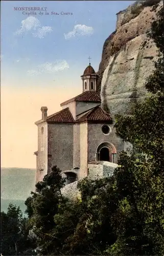 Ak Montserrat Katalonien, Capilla de la Sta. Cueva