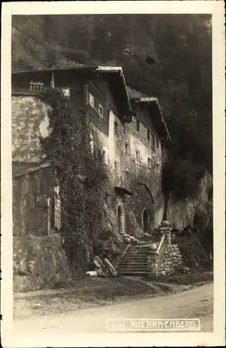 Ak Rattenberg in Tirol, Straßenpartie, Haus