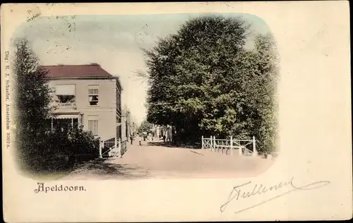 Ak Apeldoorn Gelderland, Straßenpartie