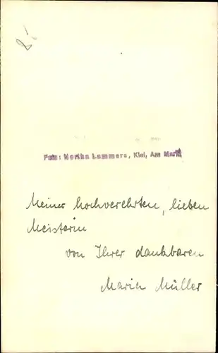 Ak Schauspielerin Maria Müller, Portrait, Autogramm