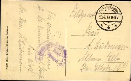 Ak Bruxelles Brüssel, Straßenpartie